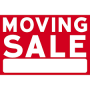 moving sale red